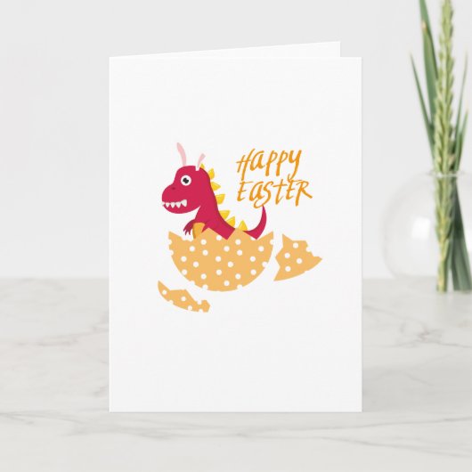 イースターレックスのためのTのおもしろい復活祭の卵の贈り物 シーズンカード (正面)