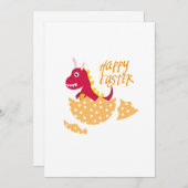 イースターレックスのためのTのおもしろい復活祭の卵の贈り物 シーズンカード (正面/裏面)