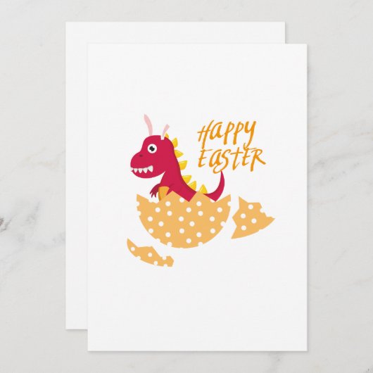 イースターレックスのためのTのおもしろい復活祭の卵の贈り物 シーズンカード (正面/裏面)