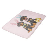 イースターロットワイラードッグズバニー耳 バスマット (アングル)