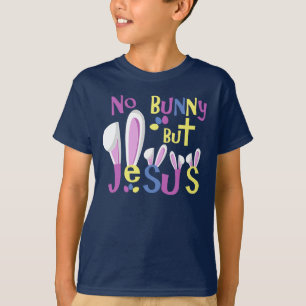 イースターワイシャツの子供-バニー無ししかしイエス・キリスト Tシャツ