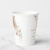 イースターワイルドフラワーの赤ちゃんシャワーの途中で何かバニー 紙コップ (右)