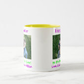 イースターワールド最高ののマム・エバー・キッズ写真 ツートーンマグカップ (中央)