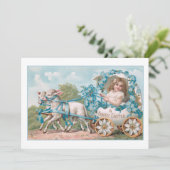 イースターヴィンテージのキャリッジのかわいい女の子 シーズンカード (スタンド正面)