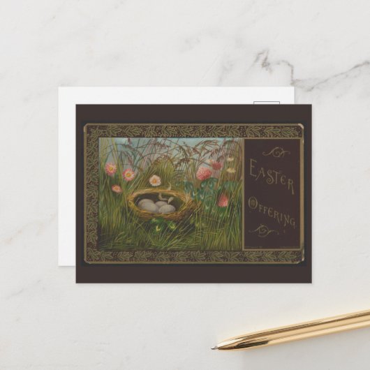 イースターヴィンテージはがき シーズンポストカード (正面/裏面インサイチュ)
