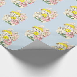 イースターヴィンテージイースターバニーバニーウサギ ラッピングペーパー