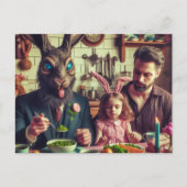 イースターヴィンテージキャンディフホラーウサギ ポストカード (正面)