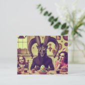 イースターヴィンテージキャンディ晩餐ホラー映画のシーン ポストカード (スタンド正面)