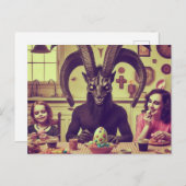 イースターヴィンテージキャンディ晩餐ホラー映画のシーン ポストカード (正面/裏面)