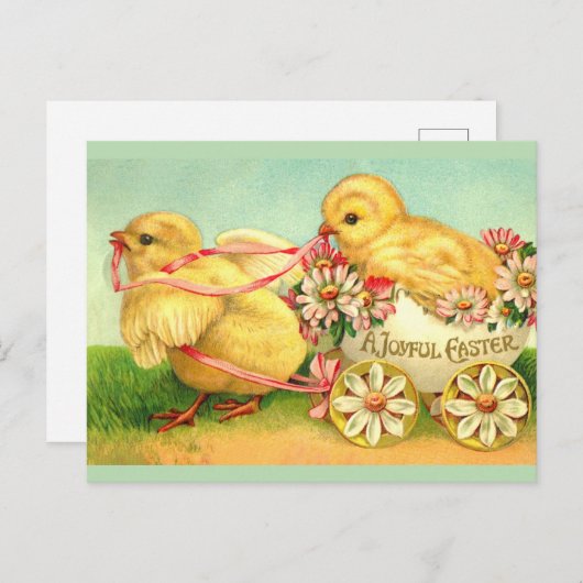 イースターヴィンテージクラシックチクシック シーズンポストカード (正面/裏面)