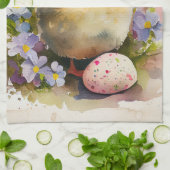 イースターヴィンテージシック キッチンタオル (折り畳み)