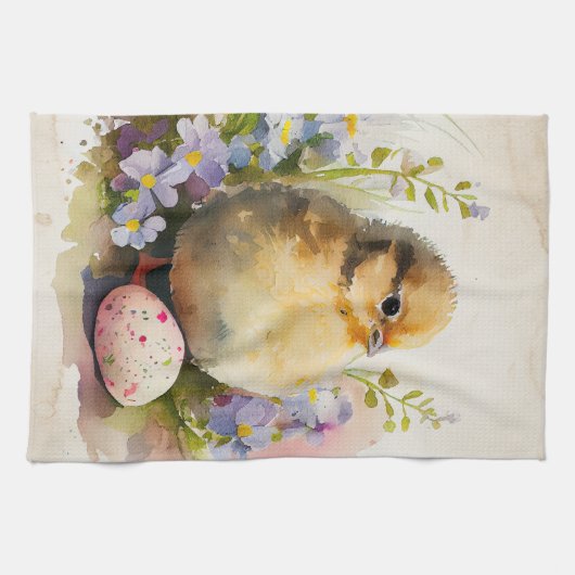 イースターヴィンテージシック キッチンタオル (横)