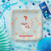 イースターヴィンテージチキンホリデーコレクション ペーパープレート (パーティー)