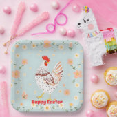 イースターヴィンテージチキンホリデーコレクション ペーパープレート (パーティー)