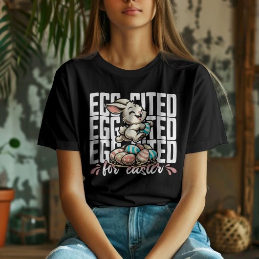 イースターヴィンテージハッピーバニー Tシャツ