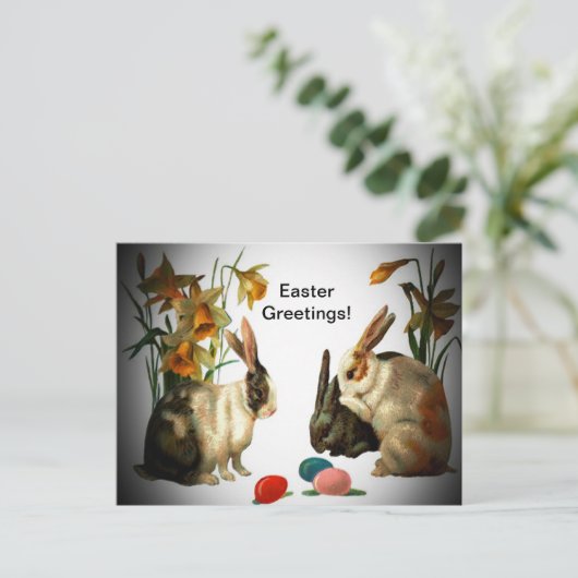 イースターヴィンテージバンニーキャンディエッグを見て， ZSSG シーズンポストカード (スタンド正面)