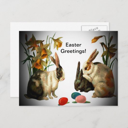 イースターヴィンテージバンニーキャンディエッグを見て, ZSSG シーズンポストカード (正面/裏面)