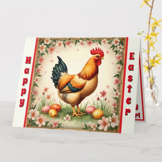 イースターヴィンテージホリデートレンディーイースターコレクション カード (黄色い花)