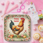 イースターヴィンテージホリデートレンディーイースターコレクション ペーパープレート (パーティー)