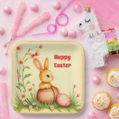イースターヴィンテージラビットホリデーコレクション ペーパープレート (パーティー)