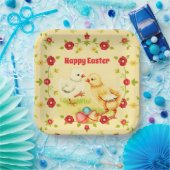 イースターヴィンテージリトルチキンホリデーコレクション ペーパープレート (パーティー)