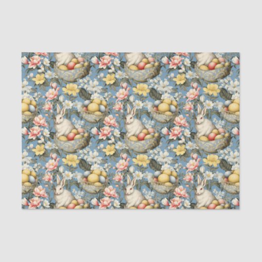 イースターヴィンテージ春パターン 薄葉紙 (正面)