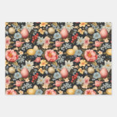 イースターヴィンテージ春フローラバニー ラッピングペーパーシート (正面)