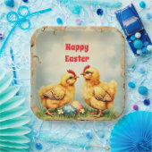 イースターヴィンテージ2リトルチキンホリデーコレクション ペーパープレート (パーティー)