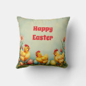 イースターヴィンテージ3リトルチキンホリデーコレクション クッション (裏面)