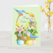 イースターヴィンテージ カード (黄色い花)