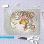 イースター一人乗り二輪馬車 薄葉紙 (クラフト)