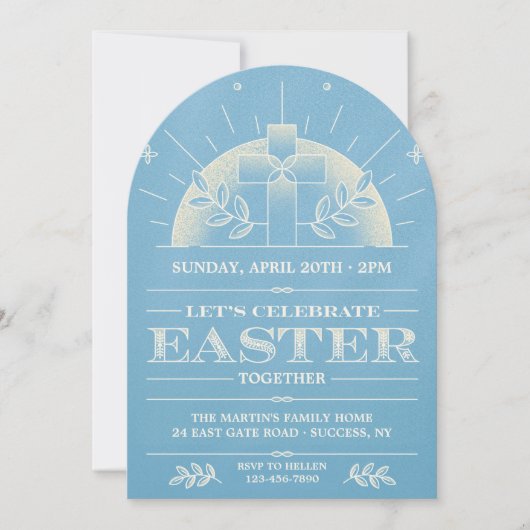 イースター一緒 招待状 (正面)