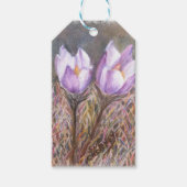 イースター与えでのパープルクロカスの愛 ギフトタグ (正面)