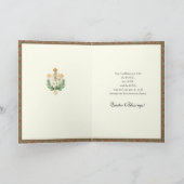 イースター伝統的宗教的恵み祈りの言葉 シーズンカード (内部)