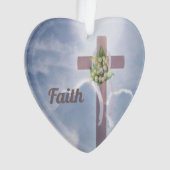 イースター信仰、雲の中で十字架 オーナメント (正面)