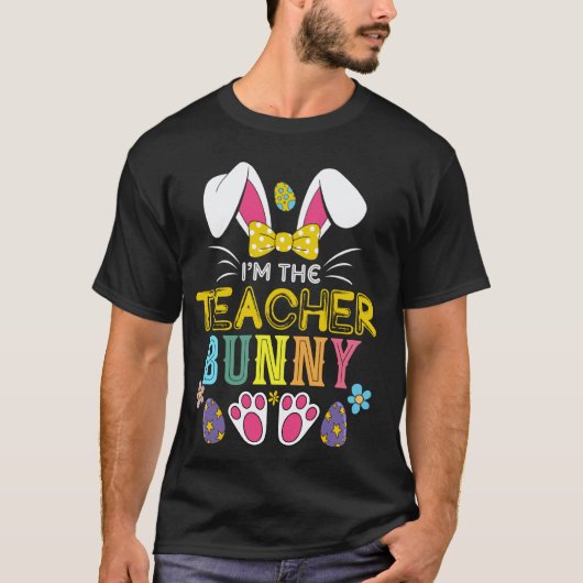 イースター先生ウサギの耳先生の衣装イースターE Tシャツ (正面)