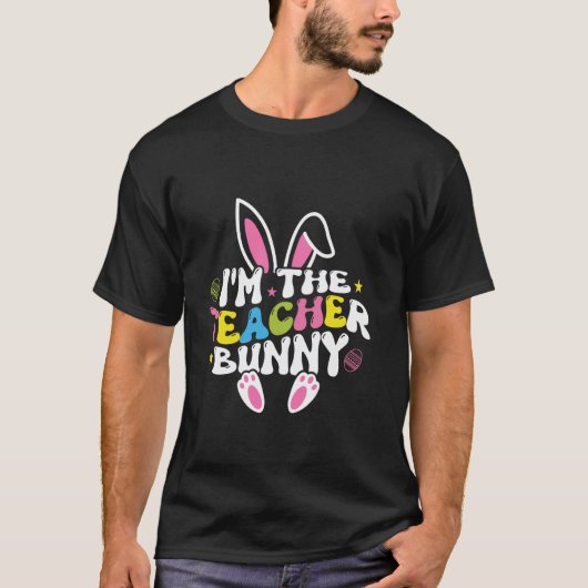 イースター先生ウサギの耳先生ライフイースターの日 Tシャツ (正面)