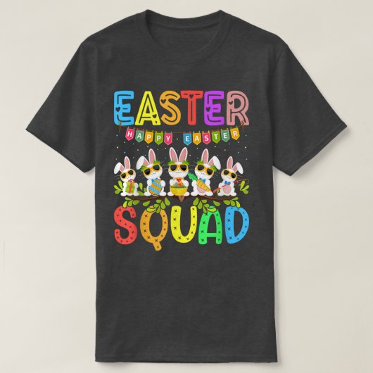 イースター分隊の従兄弟クルーのバニーラビットeasに一致 tシャツ (デザイン正面)