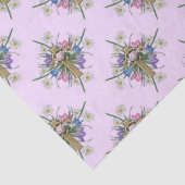 イースター十字および花模様のティッシュペーパー 薄葉紙 (詳細)