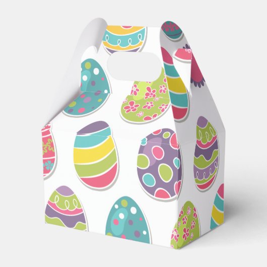 イースター卵をテーマにした親愛なる箱 |ゲーブルスタイル フェイバーボックス (裏面サイド)