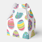 イースター卵をテーマにした親愛なる箱 |ゲーブルスタイル フェイバーボックス (正面サイド)