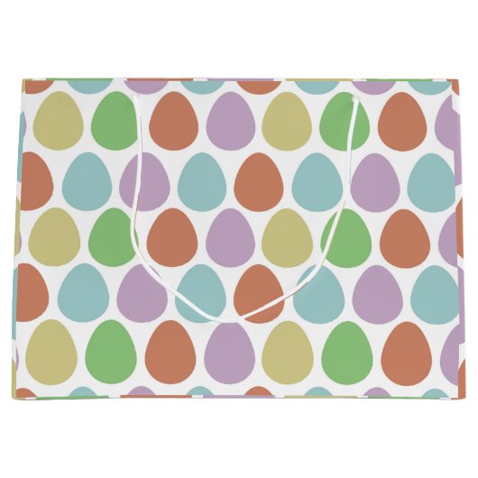 イースター卵をテーマにした ラージペーパーバッグ (正面)