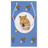 イースター卵を持ったかわいいハムスター スモールペーパーバッグ (裏面)