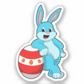 イースター卵を持つウサギ シール (正面)