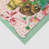 イースター卵イースターグリーティングとヴィンテージの雛 薄葉紙 (詳細)