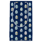 イースター卵オン青 スモールペーパーバッグ (正面)