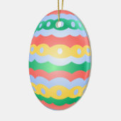 イースター卵オーナメントカスタムイースター卵の装飾 セラミックオーナメント (左)