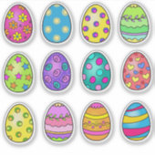 イースター卵カスタム切りビニールのシール シール (正面)