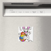 イースター卵カラフル付きイースターバニー マグネット (インサイチュ (食洗機))