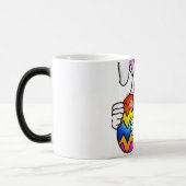 イースター卵カラフル付きイースターバニー モーフィングマグカップ (左)